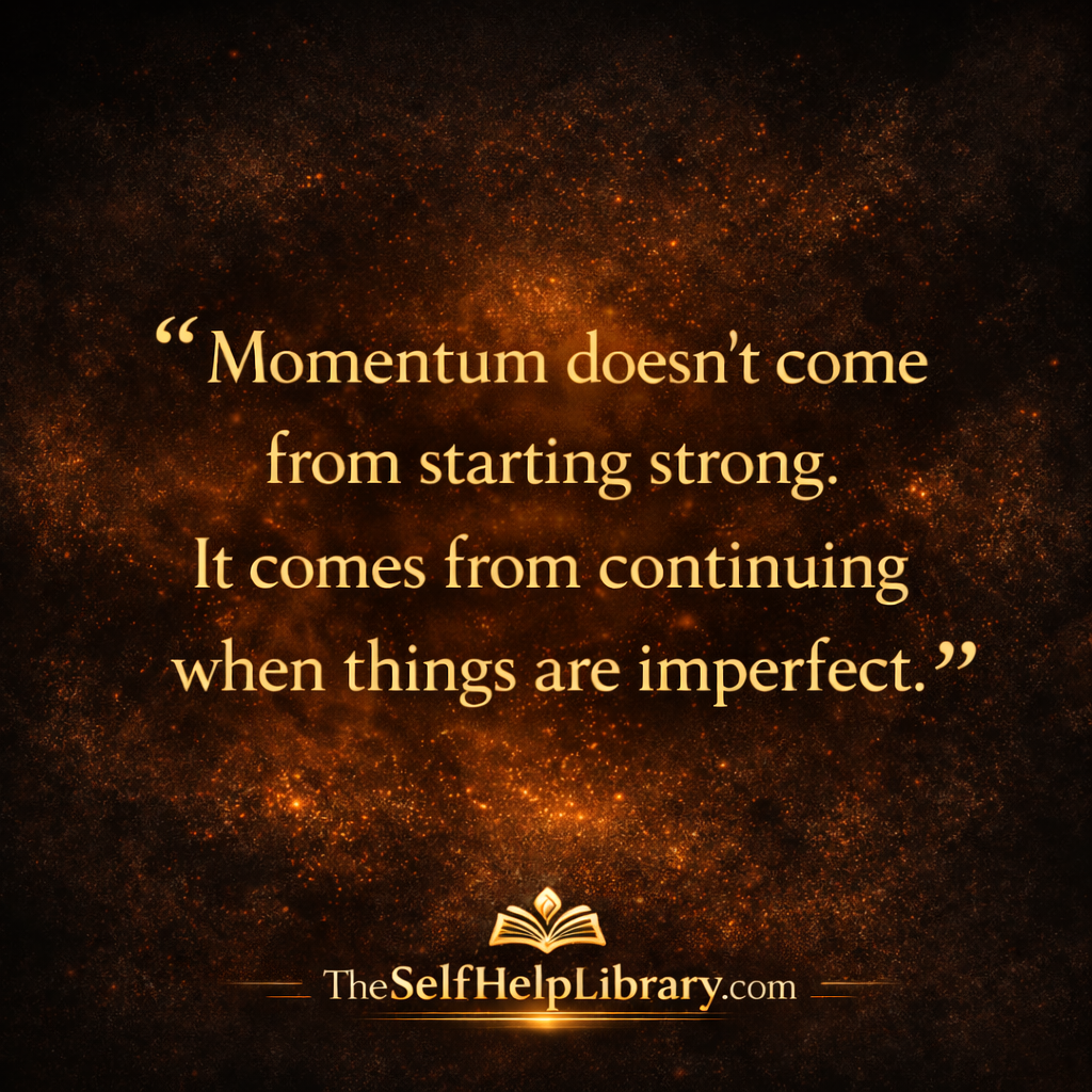 Stuck doesn't mean broken, momentum,
