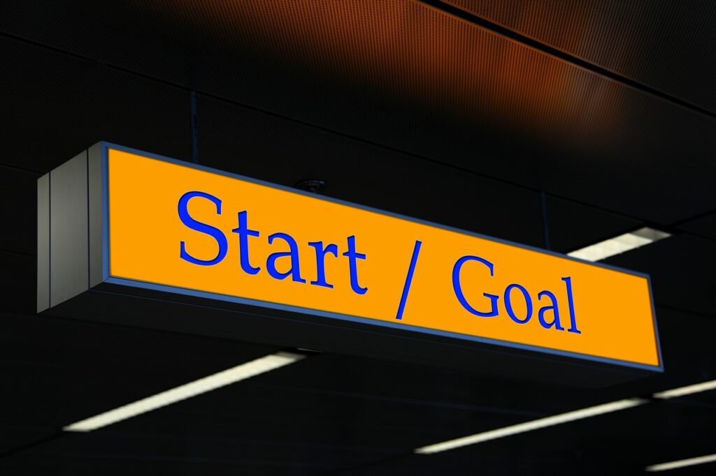 Start goal