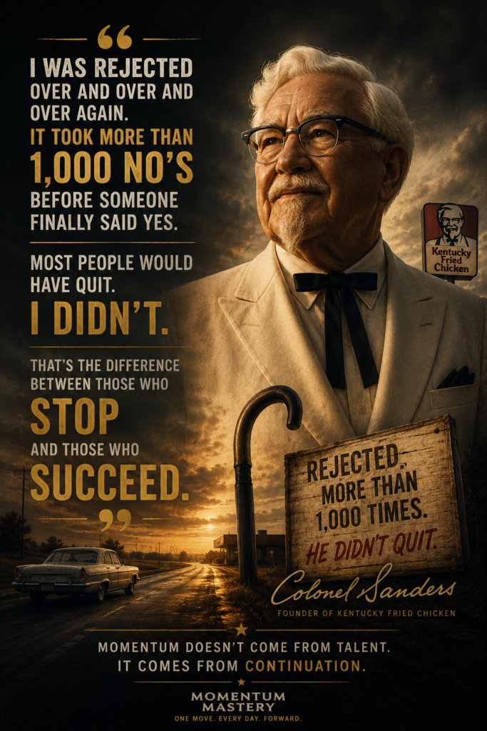 They didn't quit, Colonel Sanders
