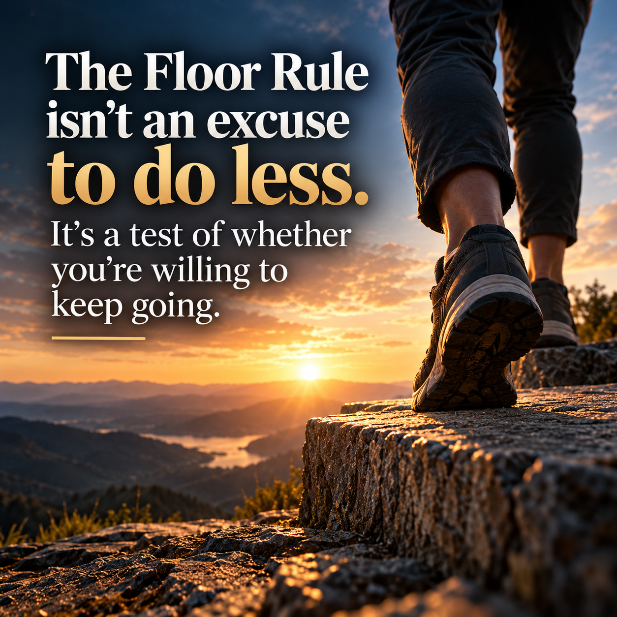 The floor rule, minimum activity